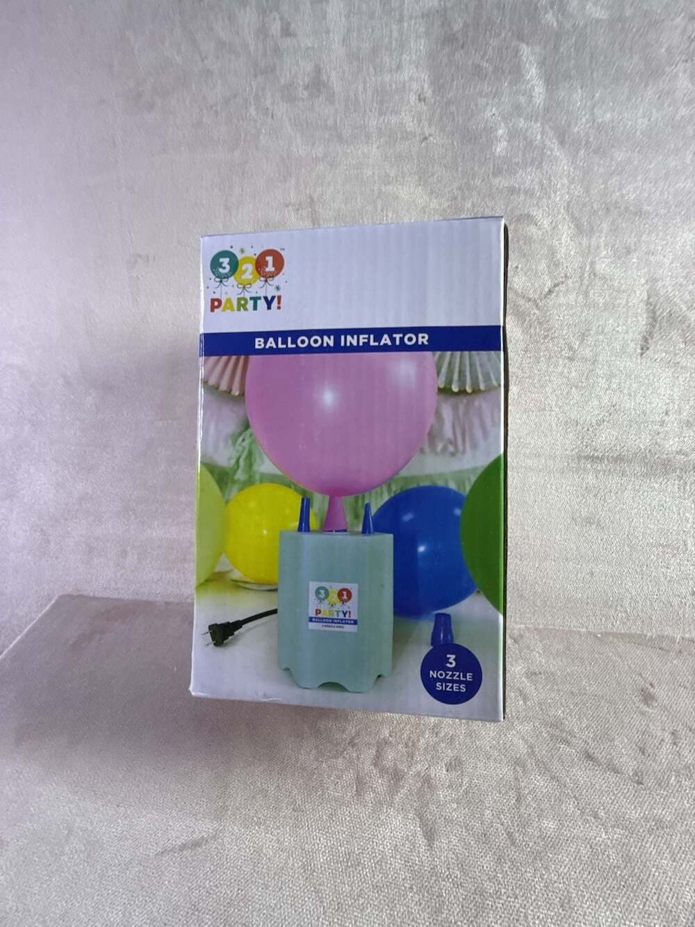 3-2-1 Party! Balloon Inflator, Assorted,